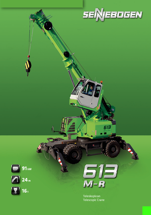 Gru cingolate - braccio telescopico Sennebogen 613 R