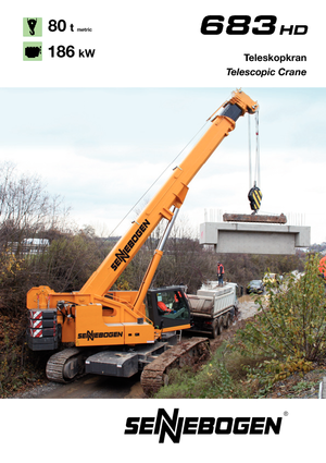 Gru cingolate - braccio telescopico Sennebogen 683 HD