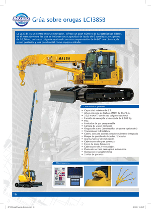 Gru cingolate - braccio telescopico Maeda LC 1385 B