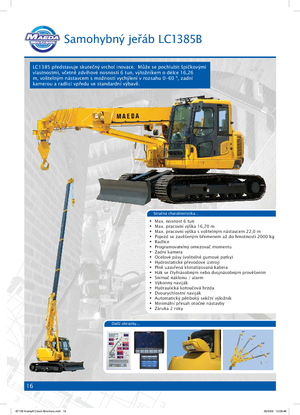 Gru cingolate - braccio telescopico Maeda LC 1385 B