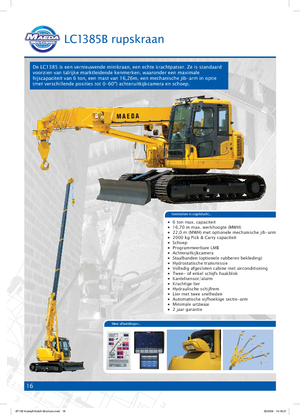 Gru cingolate - braccio telescopico Maeda LC 1385 B