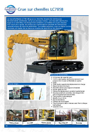 Gru cingolate - braccio telescopico Maeda LC 785