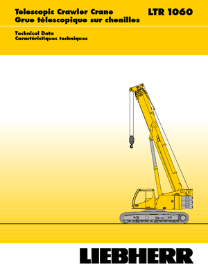 Gru cingolate - braccio telescopico Liebherr LTR 1060
