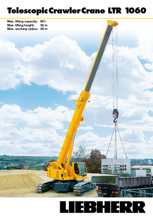 Gru cingolate - braccio telescopico Liebherr LTR 1060