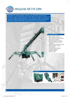 Gru cingolate - braccio telescopico Maeda MC 174 CRM *