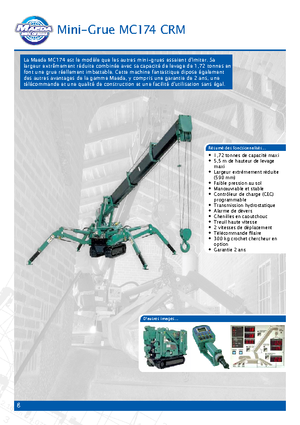 Gru cingolate - braccio telescopico Maeda MC 174 CRM *