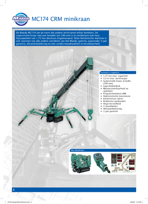 Gru cingolate - braccio telescopico Maeda MC 174 CRM *
