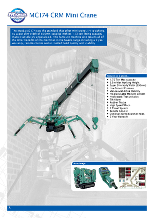 Gru cingolate - braccio telescopico Maeda MC 174 CRM *