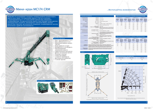 Gru cingolate - braccio telescopico Maeda MC 174 CRM *