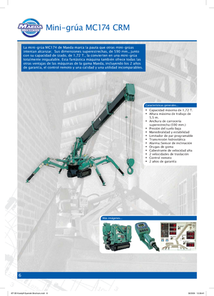 Gru cingolate - braccio telescopico Maeda MC 174 CRM *
