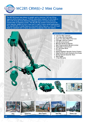 Gru cingolate - braccio telescopico Maeda MC 285 CRME- 2