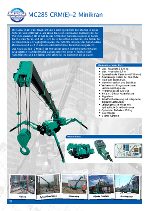 Gru cingolate - braccio telescopico Maeda MC 285 CRME- 2