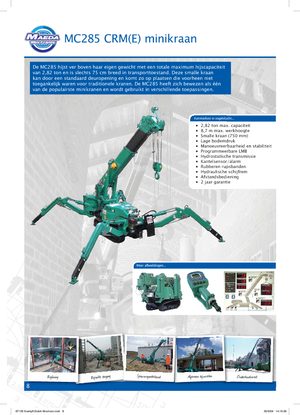 Gru cingolate - braccio telescopico Maeda MC 285 CRM-E