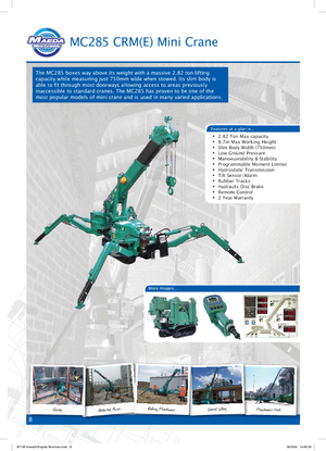 Gru cingolate - braccio telescopico Maeda MC 285 CRM-E