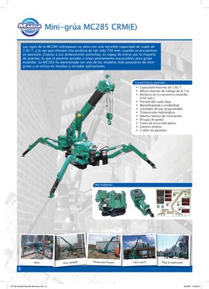 Gru cingolate - braccio telescopico Maeda MC 285 CRM-E
