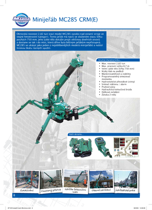 Gru cingolate - braccio telescopico Maeda MC 285 CRM-E