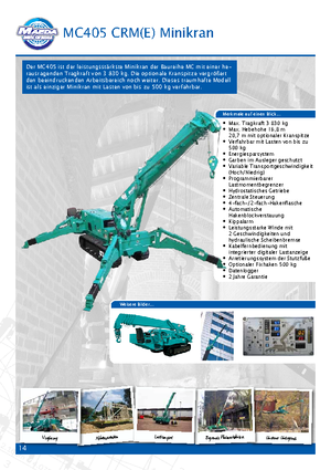 Gru cingolate - braccio telescopico Maeda MC 305 CRME-2