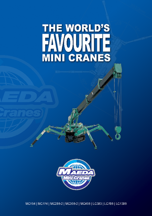 Gru cingolate - braccio telescopico Maeda MC 405 CRME