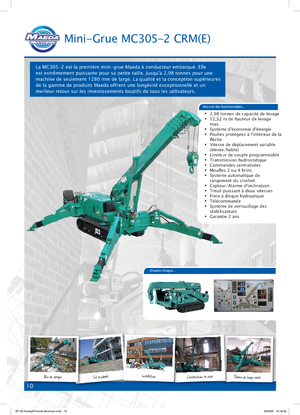 Gru cingolate - braccio telescopico Maeda MC 305 CRM-E