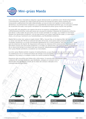 Gru cingolate - braccio telescopico Maeda MC 405 CRME