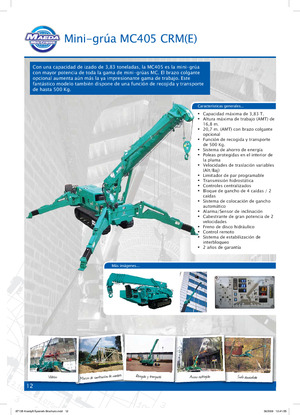 Gru cingolate - braccio telescopico Maeda MC 405 CRME