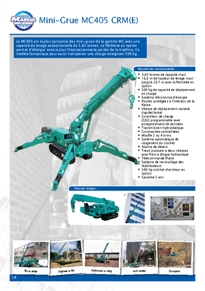 Gru cingolate - braccio telescopico Maeda MC 405 CRME