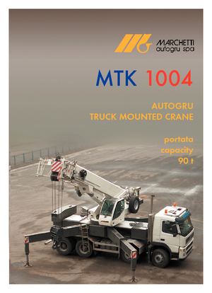 Gru cingolate - braccio telescopico Marchetti MTK 1004 C