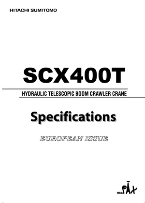 Gru cingolate - braccio telescopico Hitachi Sumitomo SCX 400 T
