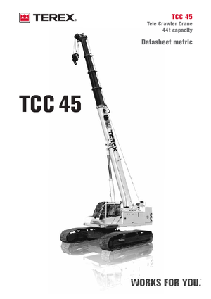 Gru cingolate - braccio telescopico Terex Bendini TCC 45