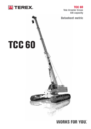 Gru cingolate - braccio telescopico Terex Bendini TCC 60