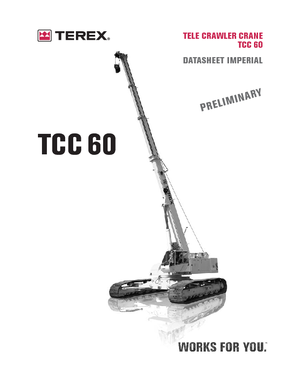 Gru cingolate - braccio telescopico Terex Bendini TCC 60