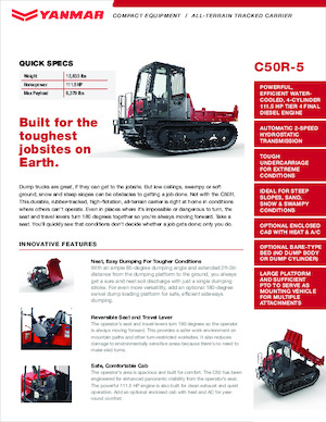 Dumper cingolati Yanmar C50R-5