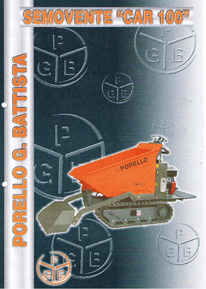 Dumper cingolati Porello Car 100