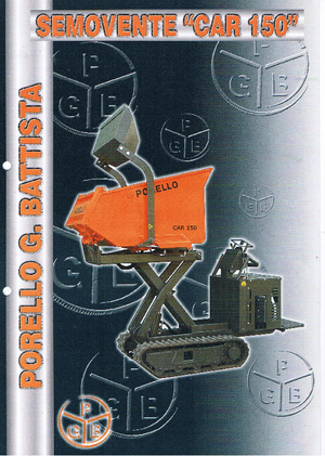 Dumper cingolati Porello Car 150