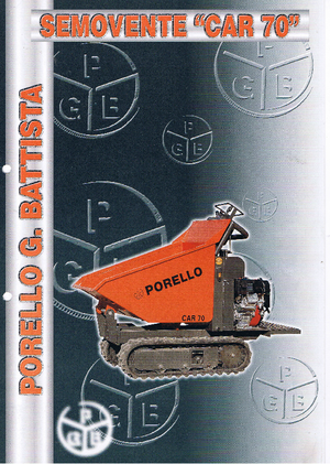 Dumper cingolati Porello Car 70