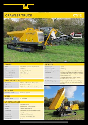 Dumper cingolati Mastenbroek CT/12