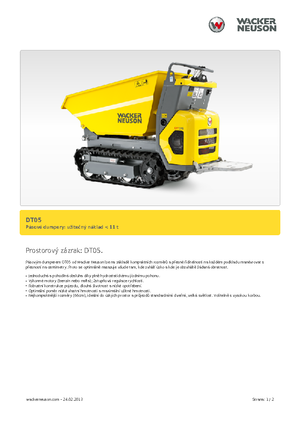 Dumper cingolati Wacker Neuson DT05
