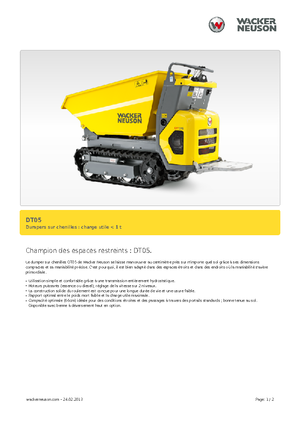 Dumper cingolati Wacker Neuson DT05
