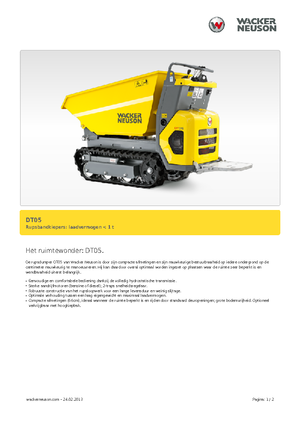 Dumper cingolati Wacker Neuson DT05