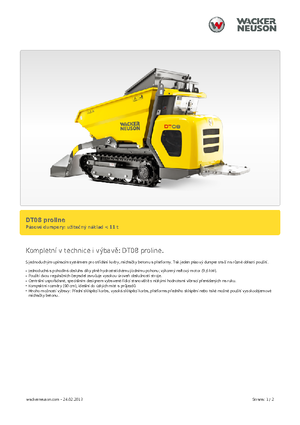 Dumper cingolati Wacker Neuson DT 08 PL