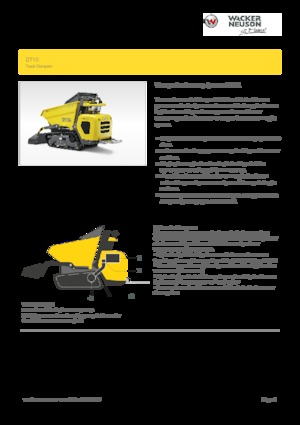 Dumper cingolati Wacker Neuson DT10