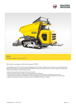Dumper cingolati Wacker Neuson DT12