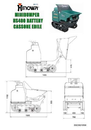 Dumper cingolati Hinowa HS400