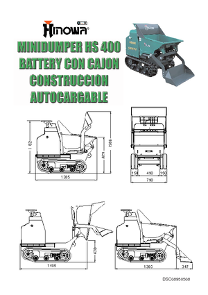 Dumper cingolati Hinowa HS400