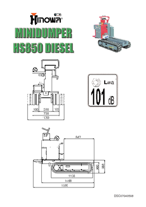Dumper cingolati Hinowa HS 850 D