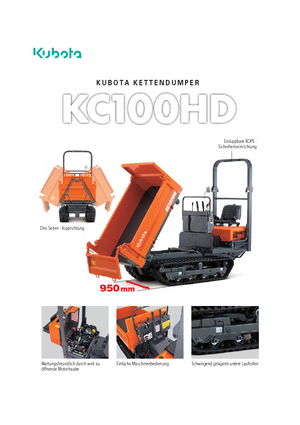 Dumper cingolati Kubota KC110HD