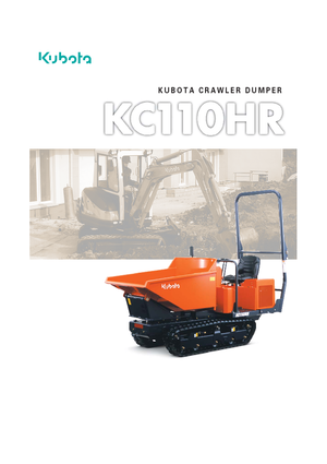 Dumper cingolati Kubota KC110HR