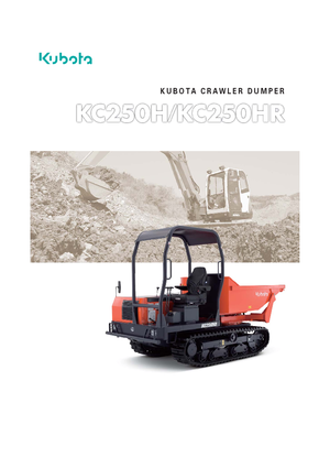 Dumper cingolati Kubota KC250HR