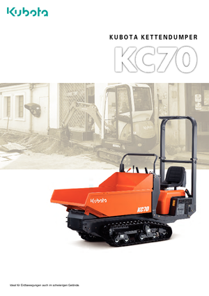 Dumper cingolati Kubota KC 70