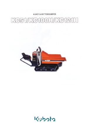 Dumper cingolati Kubota KC100H